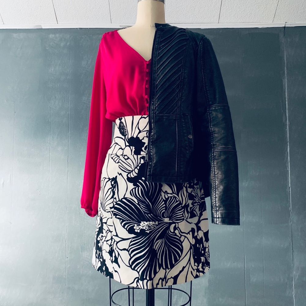 Floral a line skirt
